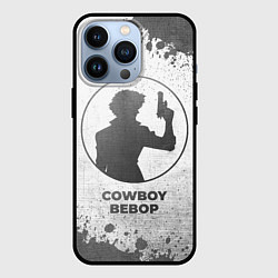 Чехол для iPhone 13 Pro Cowboy Bebop - white gradient, цвет: 3D-черный