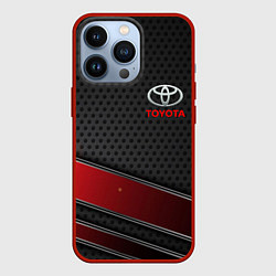 Чехол для iPhone 13 Pro Toyota auto car, цвет: 3D-красный