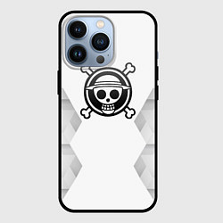 Чехол для iPhone 13 Pro One Piece white poly, цвет: 3D-черный