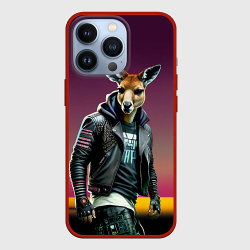 Чехол iPhone 13 Pro Cool Kenga - ai art fantasy / 3D-Красный – фото 1