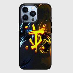 Чехол для iPhone 13 Pro Doom logo monster, цвет: 3D-черный