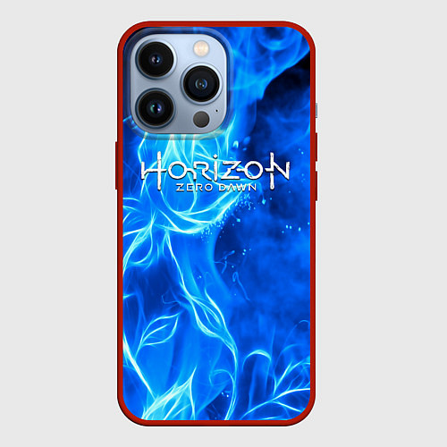 Чехол iPhone 13 Pro Horizon zero dawn flower / 3D-Красный – фото 1