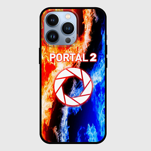 Чехол iPhone 13 Pro Portal битва огней / 3D-Черный – фото 1