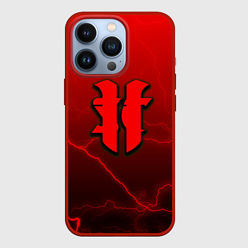 Чехол iPhone 13 Pro Starcraft молнии / 3D-Красный – фото 1