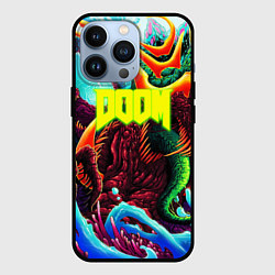 Чехол для iPhone 13 Pro Doom monster mars, цвет: 3D-черный