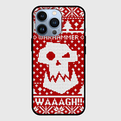 Чехол для iPhone 13 Pro Вязаный warhammer waaagh, цвет: 3D-черный