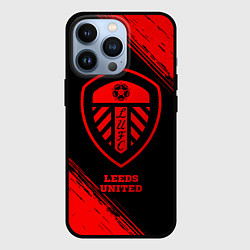 Чехол для iPhone 13 Pro Leeds United - red gradient, цвет: 3D-черный