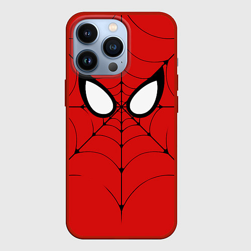 Чехол iPhone 13 Pro Человек-паук глаза / 3D-Красный – фото 1