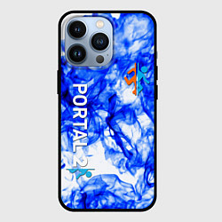 Чехол для iPhone 13 Pro Portal 2 flame blue, цвет: 3D-черный