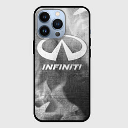 Чехол для iPhone 13 Pro Infiniti - grey gradient, цвет: 3D-черный