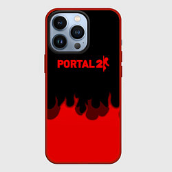 Чехол для iPhone 13 Pro Portal fire abstraction, цвет: 3D-красный