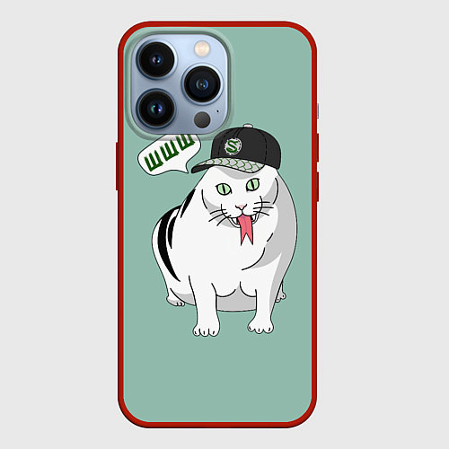 Чехол iPhone 13 Pro Котозмей / 3D-Красный – фото 1