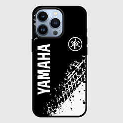 Чехол для iPhone 13 Pro Yamaha - следы от шин, цвет: 3D-черный