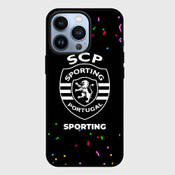 Чехол для iPhone 13 Pro Sporting конфети, цвет: 3D-черный