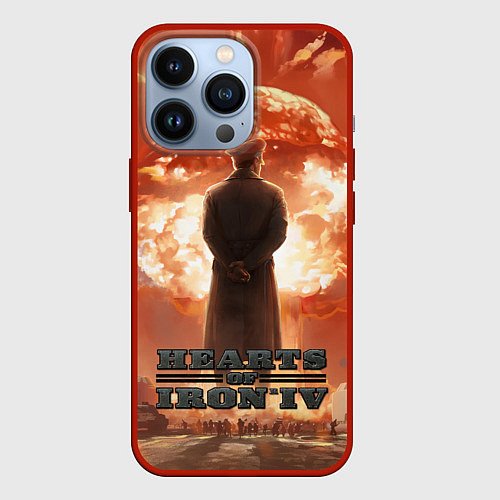 Чехол iPhone 13 Pro Hearts of Iron IV gotterdammerung / 3D-Красный – фото 1