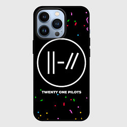 Чехол для iPhone 13 Pro Twenty One Pilots конфети, цвет: 3D-черный