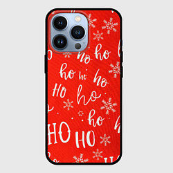 Чехол для iPhone 13 Pro Новый год ho ho ho, цвет: 3D-черный