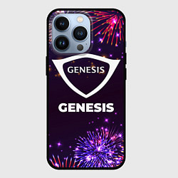 Чехол для iPhone 13 Pro Праздничный Genesis, цвет: 3D-черный
