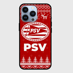 Чехол для iPhone 13 Pro Новогодний PSV с оленями, цвет: 3D-черный