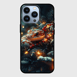 Чехол для iPhone 13 Pro 2025 змея на елке, цвет: 3D-черный