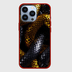 Чехол для iPhone 13 Pro Звенья одной цепи, цвет: 3D-красный