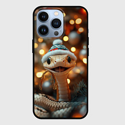 Чехол для iPhone 13 Pro Песочная змея показывает язык, цвет: 3D-черный