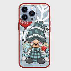 Чехол для iPhone 13 Pro Снеговиня, цвет: 3D-красный