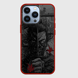 Чехол для iPhone 13 Pro Дзин Сакай - самурай, цвет: 3D-красный