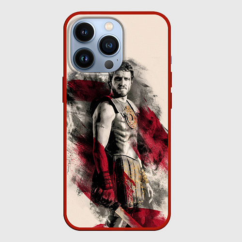 Чехол iPhone 13 Pro Гладиатор 2 / 3D-Красный – фото 1