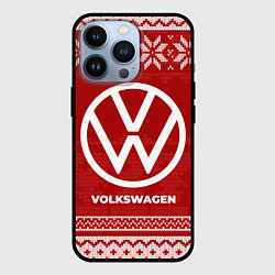 Чехол для iPhone 13 Pro Новогодний Volkswagen, цвет: 3D-черный