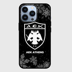 Чехол для iPhone 13 Pro Снежный AEK Athens, цвет: 3D-черный