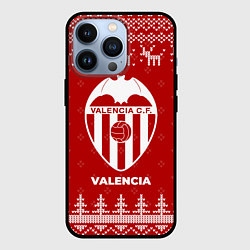 Чехол для iPhone 13 Pro Новогодний Valencia с оленями, цвет: 3D-черный