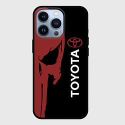 Чехол для iPhone 13 Pro Toyota и череп, цвет: 3D-черный