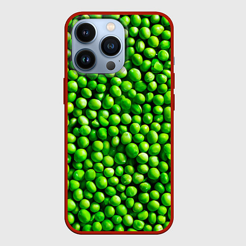 Чехол iPhone 13 Pro Горошек / 3D-Красный – фото 1