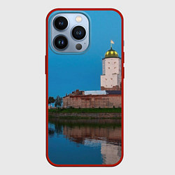 Чехол для iPhone 13 Pro Выборгский замок, цвет: 3D-красный