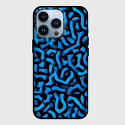 Чехол для iPhone 13 Pro Синее граффити, цвет: 3D-черный