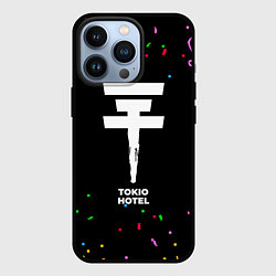 Чехол для iPhone 13 Pro Tokio Hotel конфети, цвет: 3D-черный