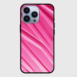 Чехол для iPhone 13 Pro Розовый пластик, цвет: 3D-черный