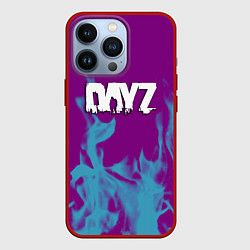 Чехол для iPhone 13 Pro Dayz неоновый огонь, цвет: 3D-красный