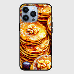 Чехол для iPhone 13 Pro Блинчики, цвет: 3D-черный
