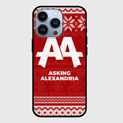 Чехол для iPhone 13 Pro Новогодний Asking Alexandria, цвет: 3D-черный