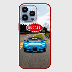 Чехол для iPhone 13 Pro Bugatti - motorsport racing route, цвет: 3D-красный