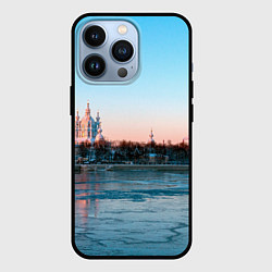 Чехол для iPhone 13 Pro Смольный собор в Санкт-Петербурге, цвет: 3D-черный