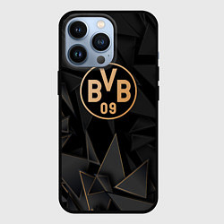 Чехол для iPhone 13 Pro Borussia golden poly, цвет: 3D-черный