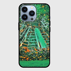 Чехол для iPhone 13 Pro Башня в джунглях, цвет: 3D-черный