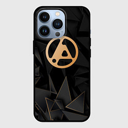 Чехол для iPhone 13 Pro Linkin Park 2024 golden poly, цвет: 3D-черный