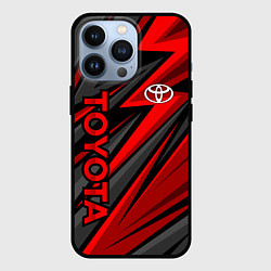 Чехол для iPhone 13 Pro Toyota - красный спортивный, цвет: 3D-черный