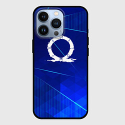 Чехол для iPhone 13 Pro God of War blue poly, цвет: 3D-черный