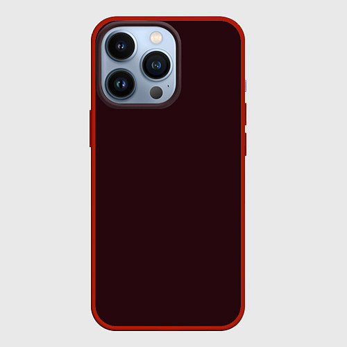 Чехол iPhone 13 Pro Бордовый / 3D-Красный – фото 1