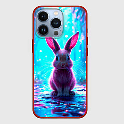 Чехол для iPhone 13 Pro Зайчик в сказочном лесу, цвет: 3D-красный